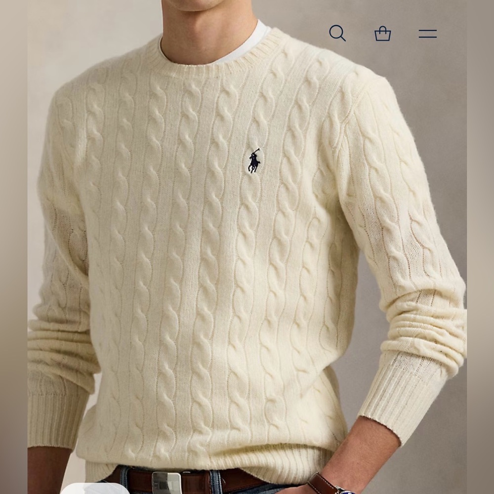 Ralph Lauren Wool-Cashmere Blend Sweater - Size XXL (flaw) - Picture 3 of 9